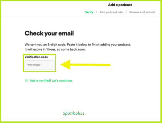 Spotify Podcast, How to upload podcast to spotify, How to upload spotify podcast, How to submit podcast to spotify, Podcast vs Pandora bar chart, Terms and Conditions, Verification code